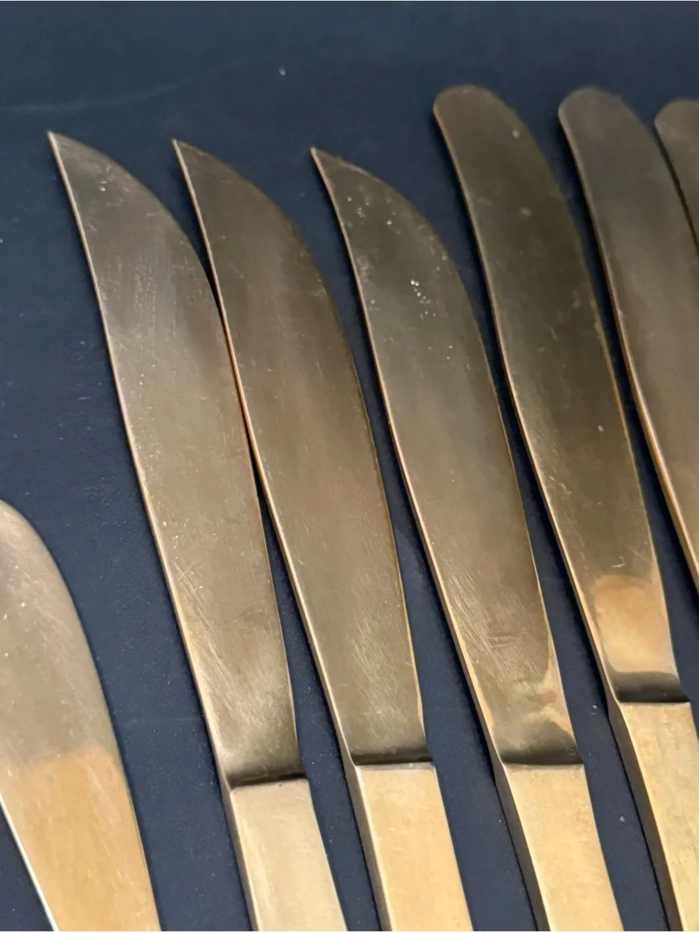 13pcs Vintage NICKEL Brass Thailand Siam Knives
